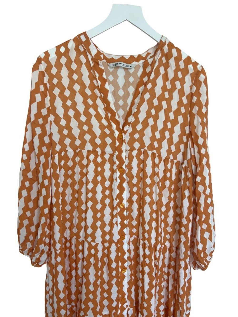 Zara Geo Print Midi Dress - Picture 3 of 4
